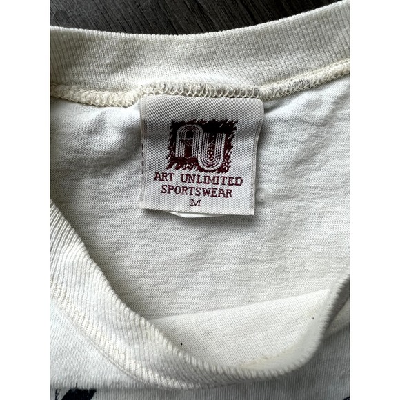 Vintage Art Unlimited North Carolina Lighthouse AOP Shirt M NC 90s Cape Fear - Picture 9 of 12